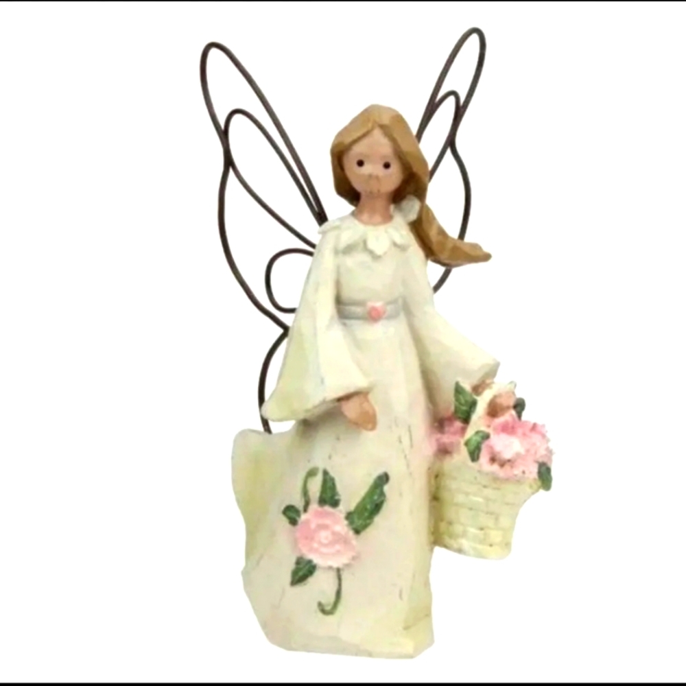 January Angel Figurine Pink Carnation Unfading Beauty BNWT SO